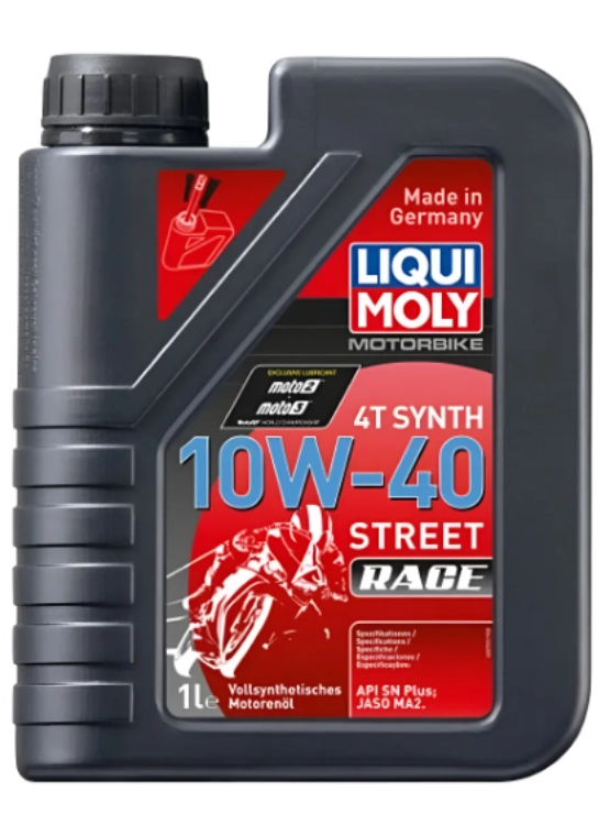 LUBRICANTE MOTOR PARA MOTO 10W40 4T STREET RACE 1 LT. LIQUI MOLY - 1