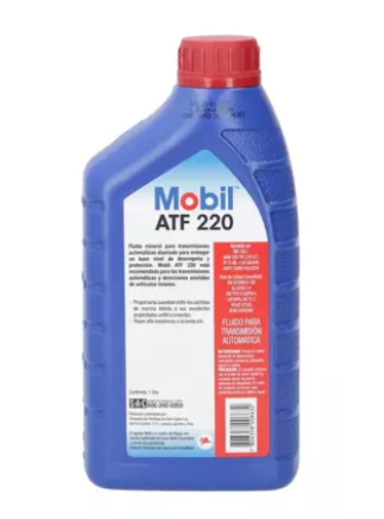 LUBRICANTE PARA CAJA AUTOMATICA Y DIRECCION ATF 220 MOBIL 1 LT. - 2