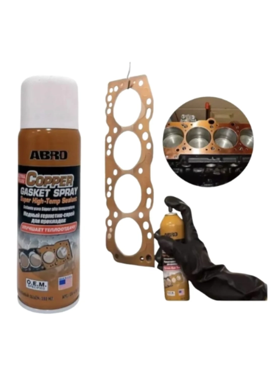 GASKET SPRAY PARA EMPAQUETADURA Y JUNTAS MARCA ABRO 255 GRS. - 2
