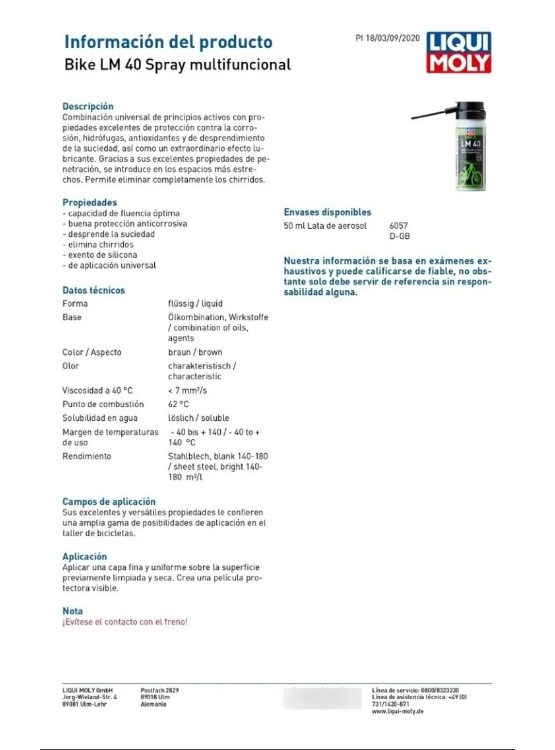 LUBRICANTE MULTIUSO LIQUI MOLY LM40 50 ML. - 4