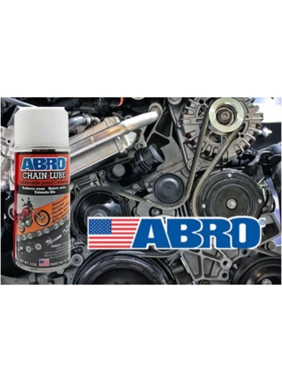 LUBRICANTE PARA CADENA DE MOTOS Y BICICLETAS MARCA ABRO 113 GRS. - 2