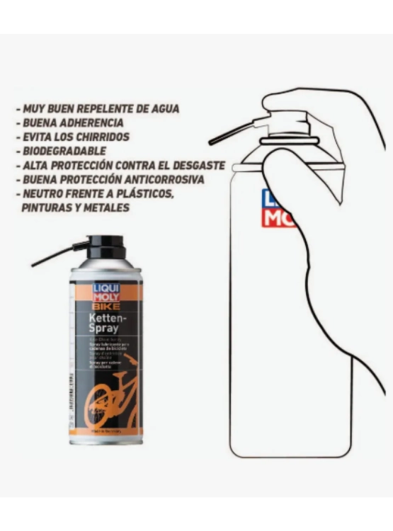 LUBRICANTE CADENA BICICLETA KETTEN-SPRAY LIQUI MOLY 400 ML - 2