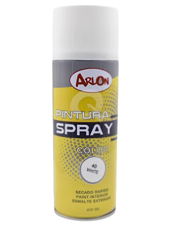 PINTURA EN SPRAY BLANCO MARCA ARLON USO GENERAL 400 ML. - 1