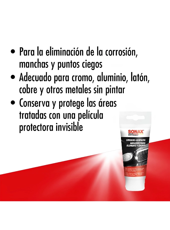PASTA PULIDORA PARA CROMO Y ALUMINIO SONAX 75 ML. - 3