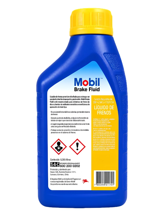 LIQUIDO DE FRENOS MOBIL DOT4 355 CC. - 2