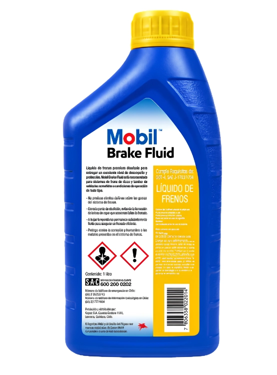 LIQUIDO DE FRENO MOBIL DOT4 1 LITRO - 2