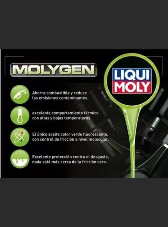LUBRICANTE MOTOR 10W40 MOLYGEN NEW GENERATION LIQUI MOLY 4 LTS. - 4