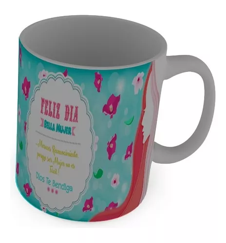 TAZONES DIA DE LA MUJER PERSONALIZADOS - 1