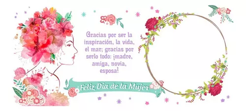 TAZONES DIA DE LA MUJER PERSONALIZADOS - 4