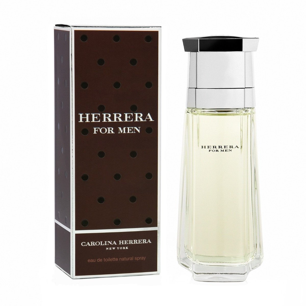 PERFUME CAROLINA HERRERA CLASSICO CAJA CAFE HOMBRE EDT 100 ML - 1