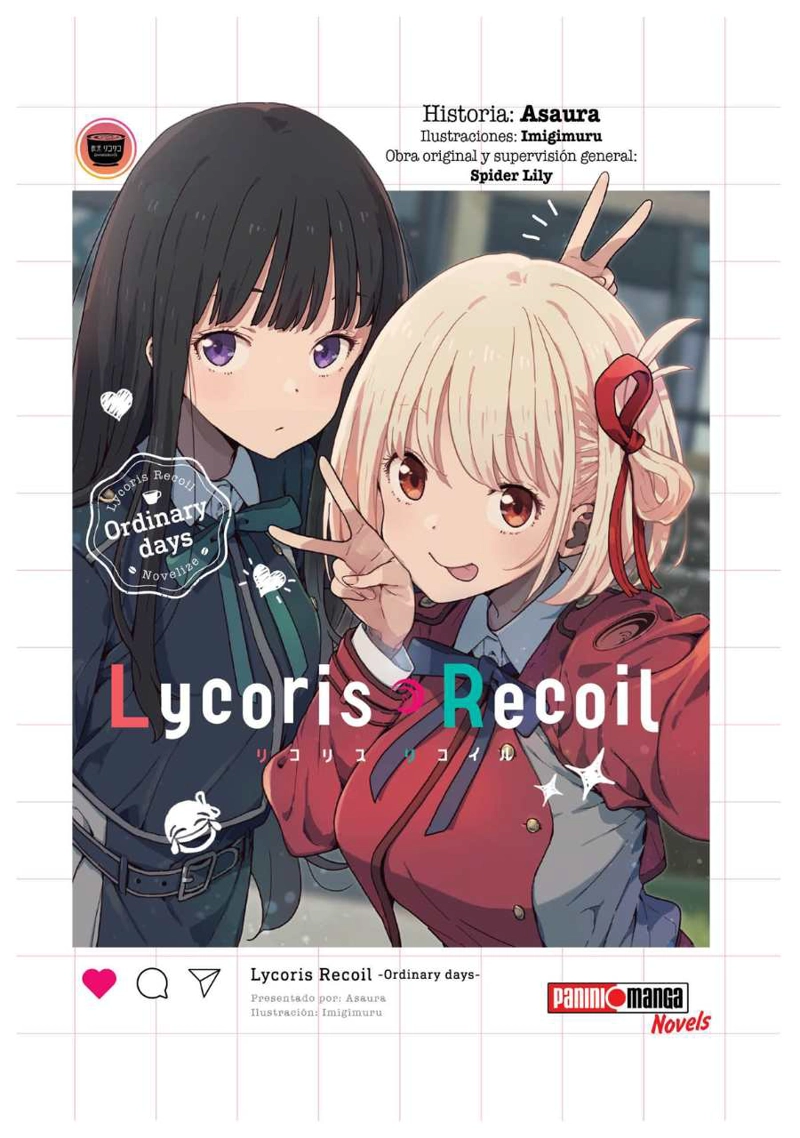 LYCORIS RECOIL NOVELA 01 - PANINI ARGENTINA - 1