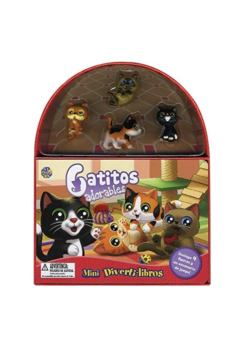 GATITOS ADORABLES MINI DIVERTI-LIBROS - 1