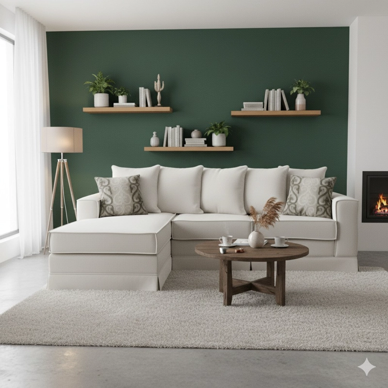SOFÁ MUNDO LIVING PROVENZA LIBRE DISPOSICIÓN 5 CUERPOS BLANCO INVIERNO INTERCAMBIABLE - 1
