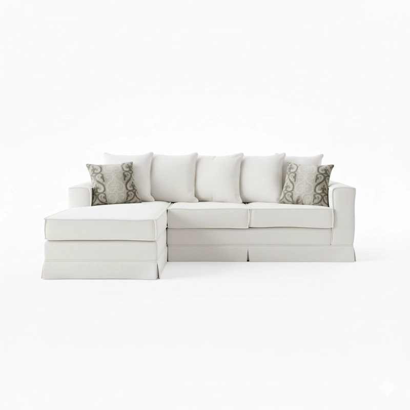SOFÁ MUNDO LIVING PROVENZA LIBRE DISPOSICIÓN 5 CUERPOS BLANCO INVIERNO INTERCAMBIABLE - 4