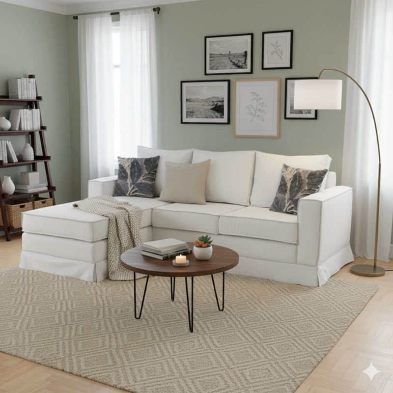 SOFÁ MUNDO LIVING SIENA LIBRE DISPOSICIÓN 5 CUERPOS BLANCO INVIERNO INTERCAMBIABLE - 1