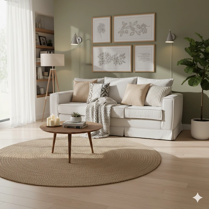 SOFÁ MUNDO LIVING POMPEYA 3 CUERPOS BLANCO INVIERNO PREMIUN CON RESORTES - 1