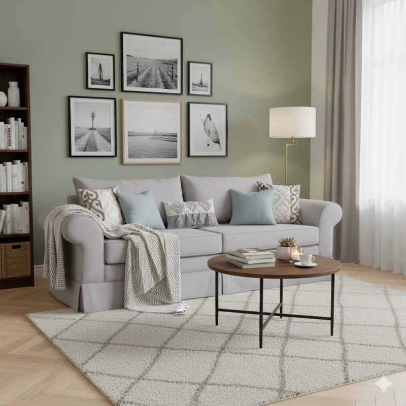 SOFÁ MUNDO LIVING MAMBO 3 CUERPOS GRIS CLARO PREMIUN CON RESORTES - 1