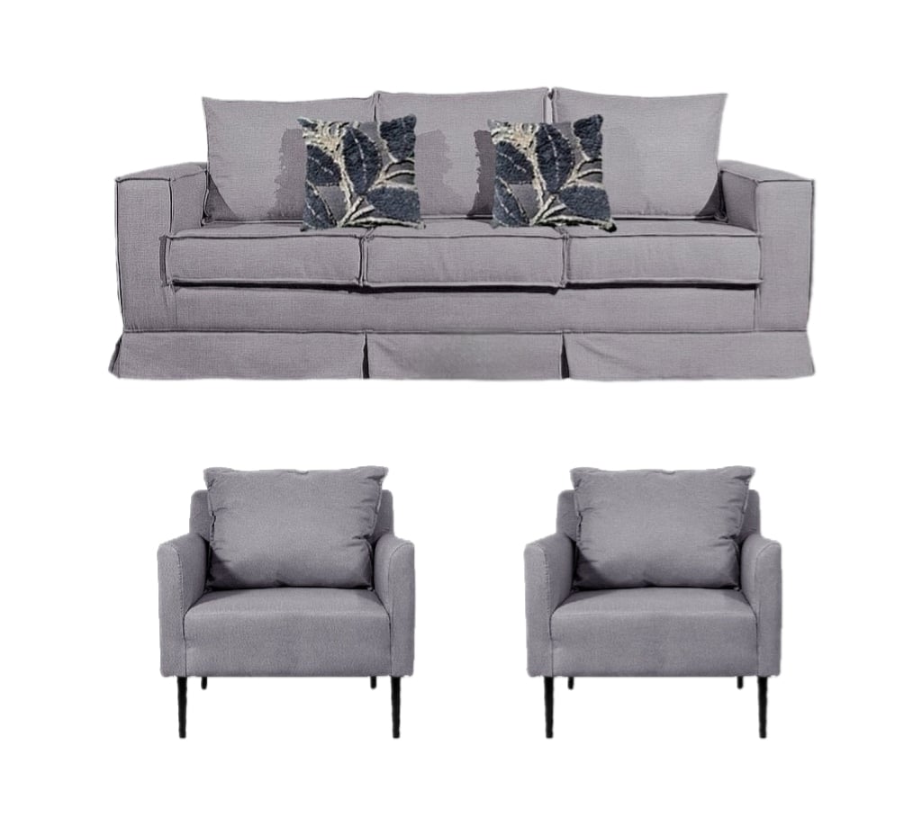 LIVING 311 POMPEYA GRIS CON RESORTES POCKET - 1