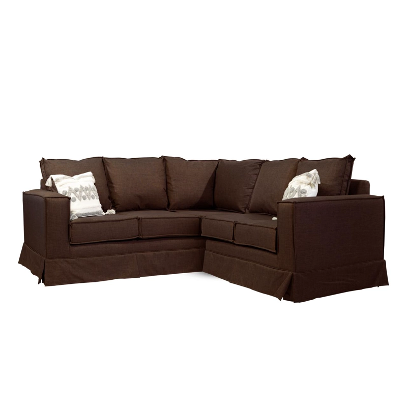 SOFA SECCIONAL POMPEYA CAFE RESORTES POCKET USA - 1