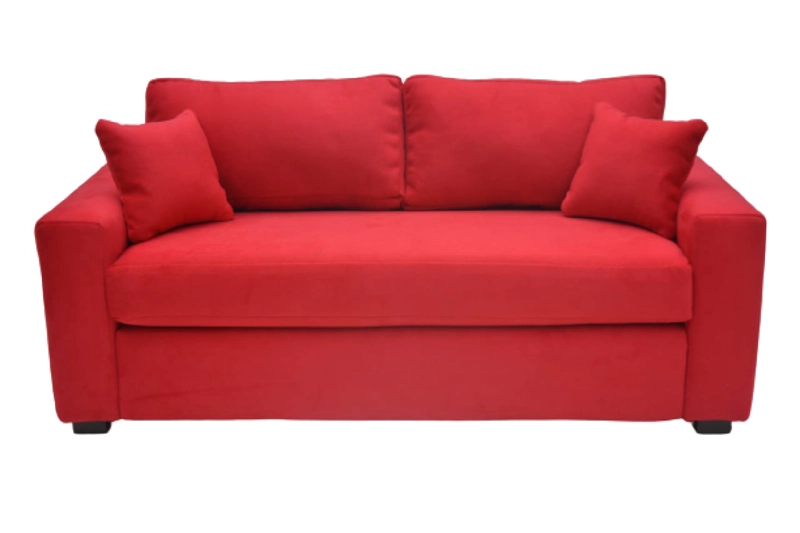 SOFA BILDUN ROMME MELLIS 3 CUERPOS FELPA ROJO - 1