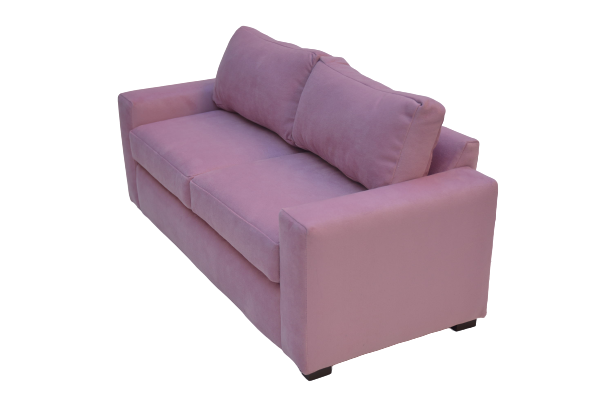 SOFA BILDUN ROMME MELLIS 3 CUERPOS FELPA PALO ROSA - 3