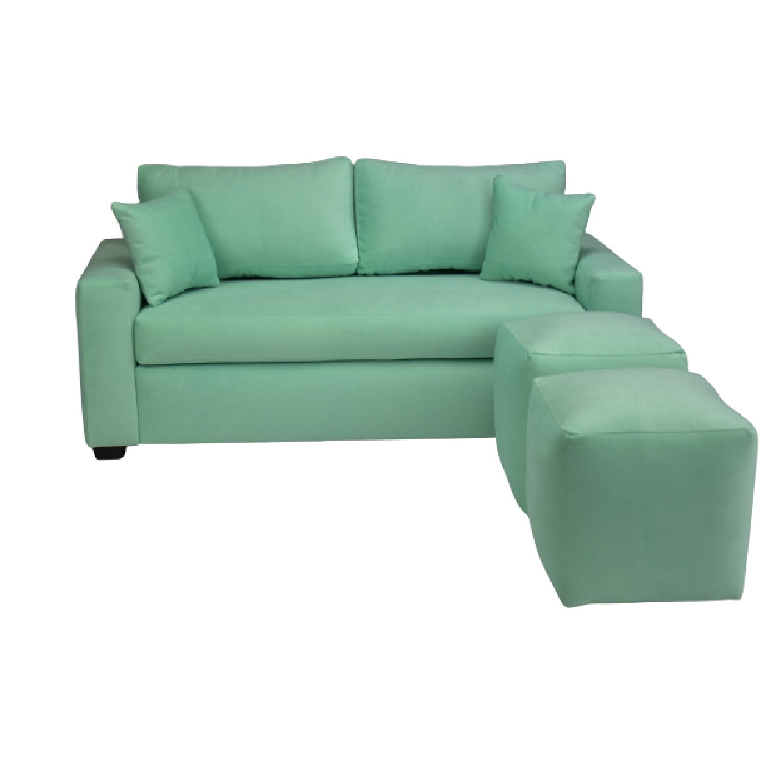 SOFÁ BILDUN ROMME MELISS 2 CUERPOS MARFIL + 2 POUF - 1