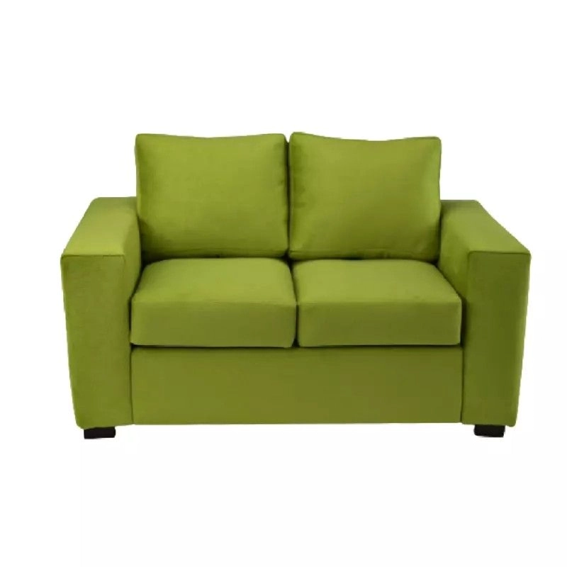 SOFÁ BILDUN ROMME 2 CUERPOS FELPA VERDE PISTACHO - 1