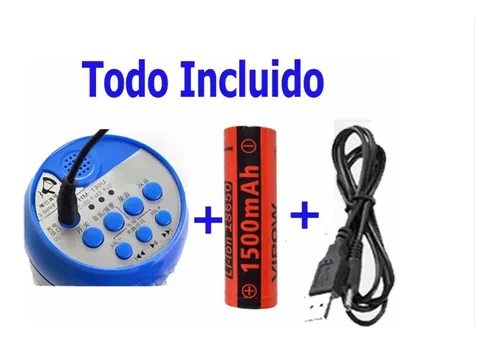 MEGÁFONO PORTATIL RECARGABLE - 2