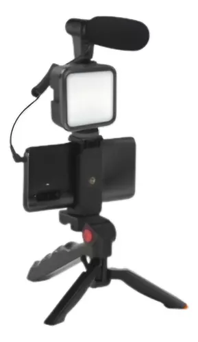 KIT VLOGGER MOVIL CON SOPORTE LUZ - 1