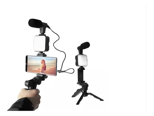 KIT VLOGGER MOVIL CON SOPORTE LUZ - 2