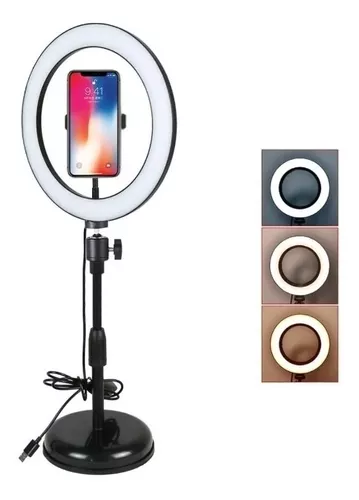 ARO LUZ LED SOPORTE CELULAR - 1
