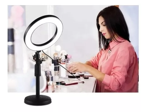 ARO LUZ LED SOPORTE CELULAR - 4
