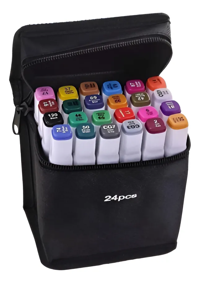 ESTUCHE DE 24 MARCADORES DE COLORES - 1