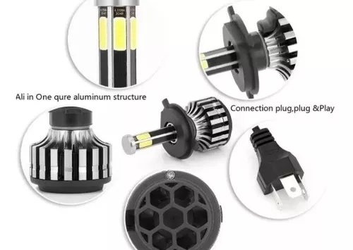 AMPOLLETA LED 6 CARAS 18 LUMENES CON CAMBUS H4 - 2