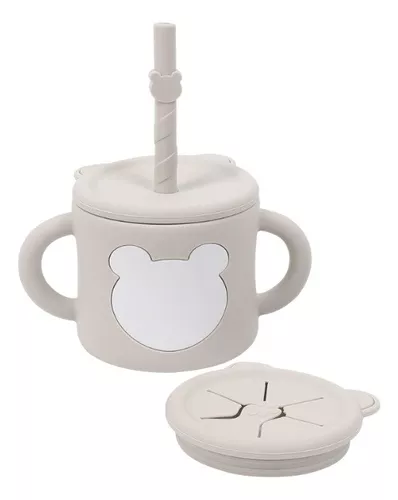 VASO DE SILICONA CON BOMBILLA PARA BEBE - 1