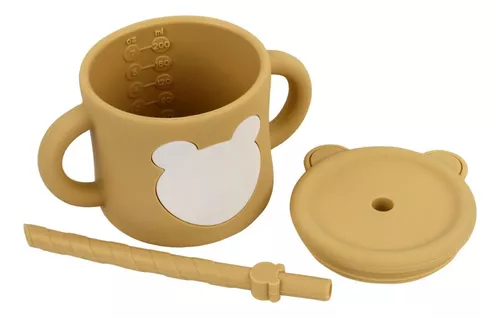 VASO DE SILICONA CON BOMBILLA PARA BEBE - 2