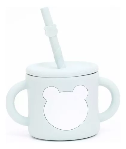 VASO DE SILICONA CON BOMBILLA PARA BEBE - 3