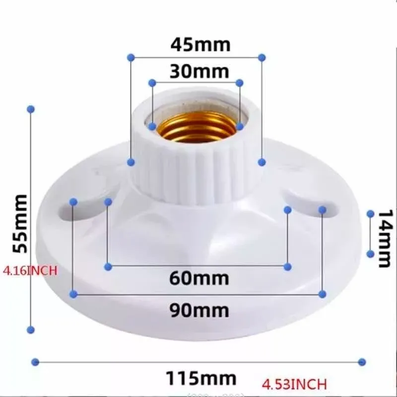 SOQUETE DE PARED E27 - 2