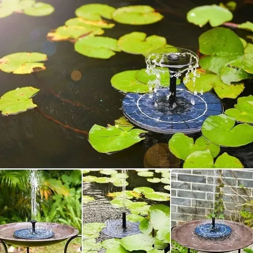 FUENTE SOLAR DE AGUA FLOTANTE PISCINA BOMBA RIEGO - 4