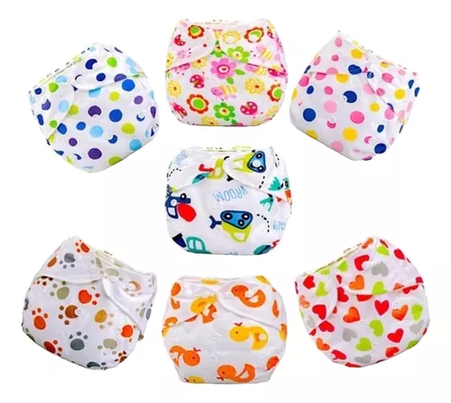 PACK 5 PAÑALES TELA REUTILIZABLE - 1