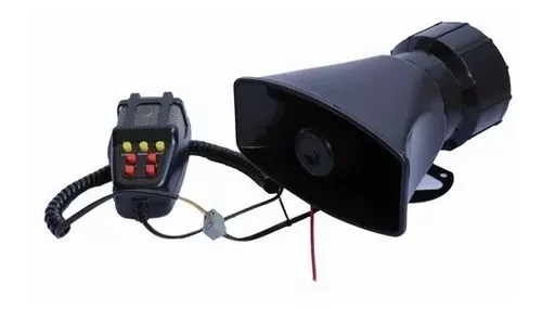 SIRENA BOCINA POLICIA CARABINERO MEGAFONO - 1