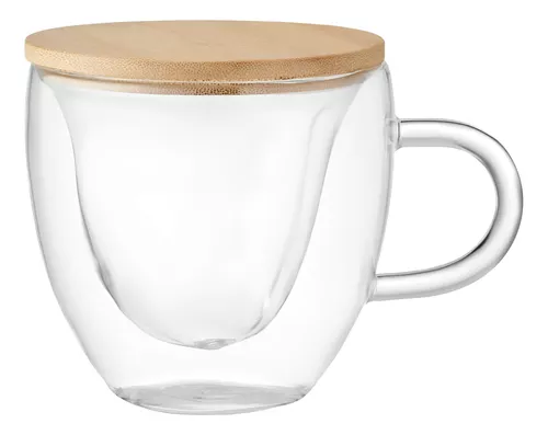 VASO CAFE VIDRIO DOBLE PARED - 1