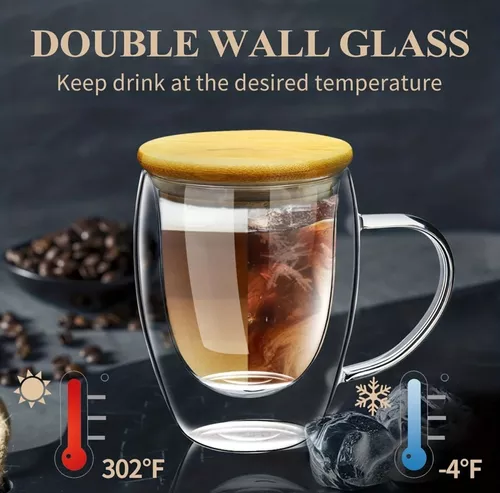 VASO CAFE VIDRIO DOBLE PARED - 2