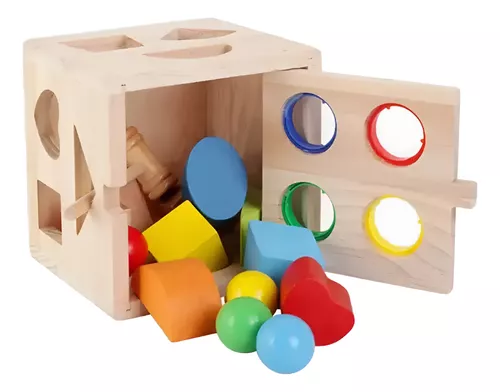 CUBO DIDACTICO MULTI ENCAJE PARA MARTILLAR - 1