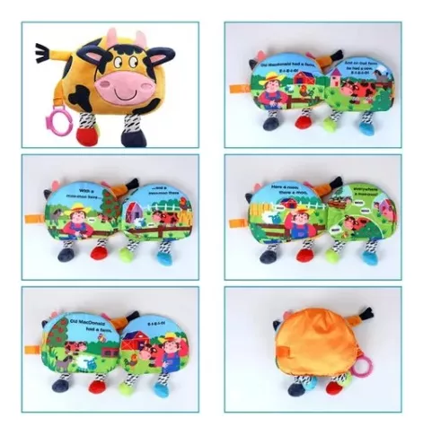 LIBRO DE TELA INTERACTIVO SENSORIAL PARA BEBE Y NIÑOS - 2