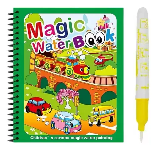 LIBRO MAGICO REUTILIZABLE PARA PINTAR CON AGUA - 1