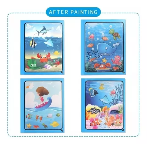 LIBRO MAGICO REUTILIZABLE PARA PINTAR CON AGUA - 2
