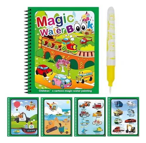 LIBRO MAGICO REUTILIZABLE PARA PINTAR CON AGUA - 4