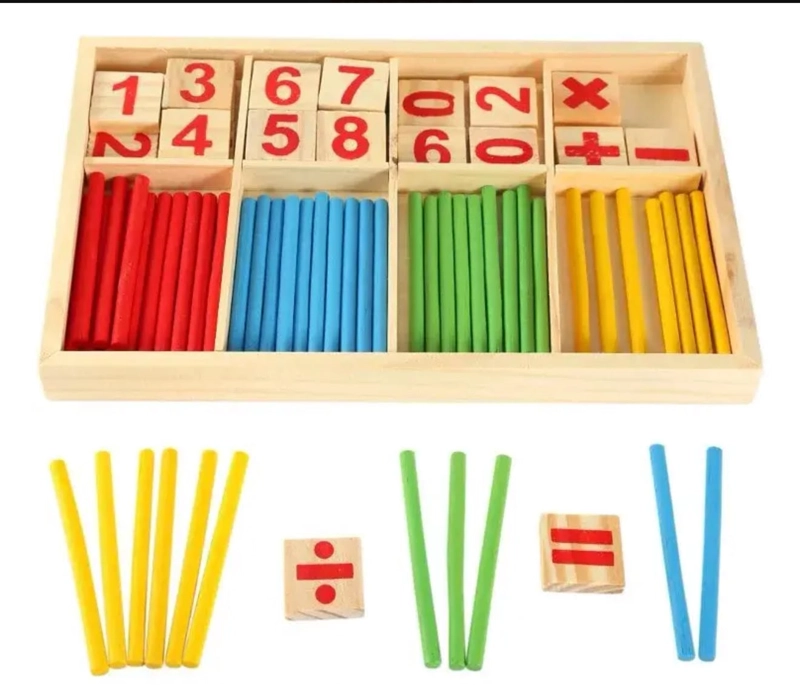 JUEGO DE MADERA NUMEROS JUEGO DIDACTICO - 2