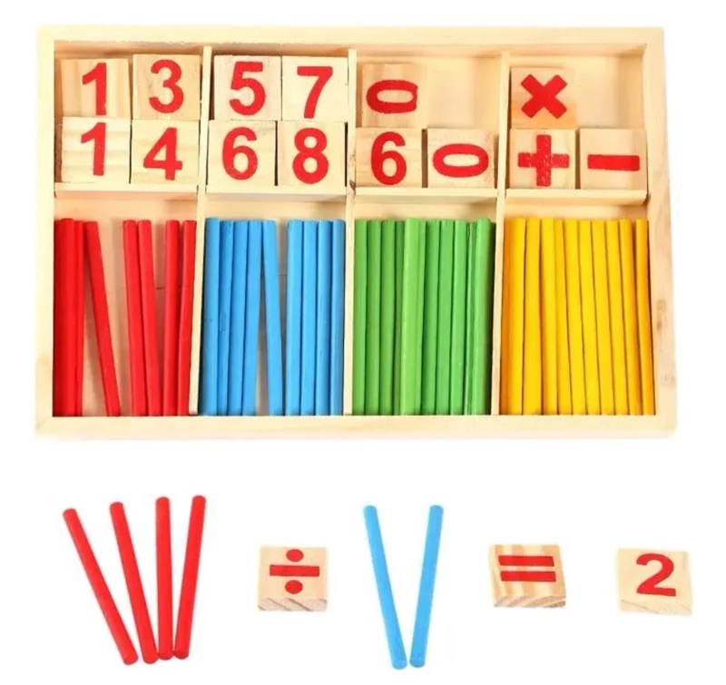 JUEGO DE MADERA NUMEROS JUEGO DIDACTICO - 4